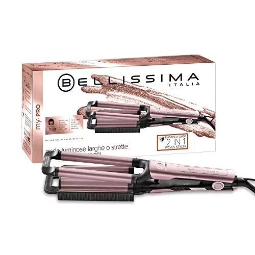 Bellissima My Pro Imetec Beach Waves Gt20 100 Piastra Per Capelli A Onde Larghe E Strette