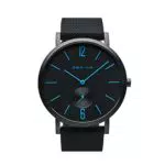 BERING Unisex Analogico Quarzo True Aurora Orologio con Cinturino in Silicone Cinturino e Vetro zaffiro