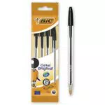 BIC Penne Nere a Sfera, Cristal Original, Punta Media