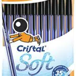 Bic Penne Nere A Sfera, Cristal Soft, confezione da 10