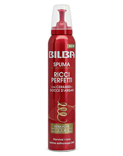Bilba Spuma con Germe Di Granochiuma Capelli Ricci Perfetti con Ceramidi e Gocce d'Argan