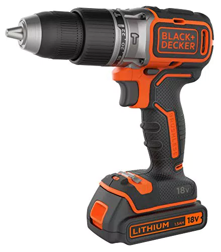 BLACK+DECKER BL188KB-QW Trapano/Avvitatore a Percussione Brushless con Doppia Batteria in Valigetta