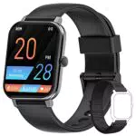 Blackview Smartwatch, Orologio Fitness Tracker da Uomo con Termometro/Saturimetro (SpO2)/Contapassi/Cardiofrequenzimetro/Notifiche