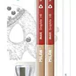 Blister 2 matite grafite HB MAXI con gomma + 1 temperamatite MAXI
