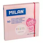 Blocco 90 fogli super adesivi rosa pastello 76 x 76 mm NUOVO