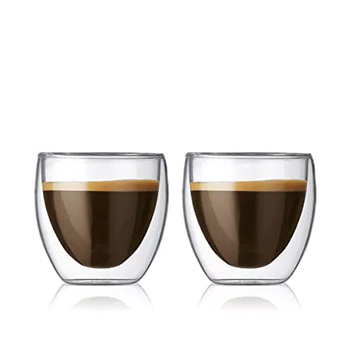 Bodum Pavina 4557-10 Set 2 bicchieri da caffè 0, 08 litri