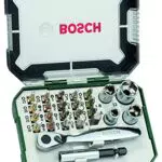 Set Bosch da 26 pz. Set di bit di avvitamento e set di cricchetti
