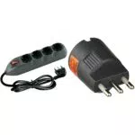 Bticino 3680Gbf Multipresa Poker 4 Prese Universali Con Interruttore Luminoso E Salvafulmine
