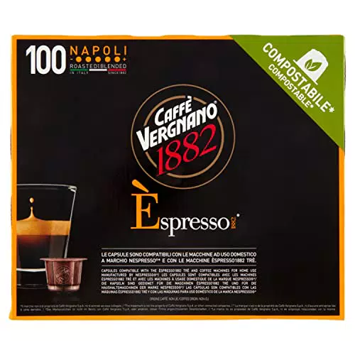 Caffè Vergnano Èspresso1882, 100 Capsule Nespresso, Napoli