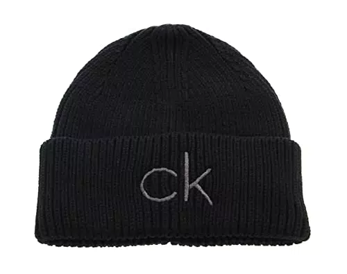 Calvin Klein Berretto Donna Essentials Beanie, Nero