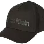 Calvin Klein Berretto in Pelle con Scritta in BB Coperchio