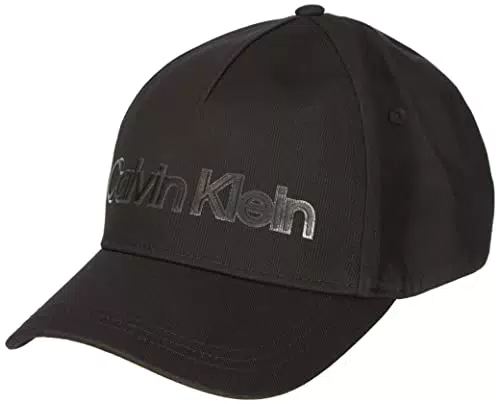 Calvin Klein Berretto in Pelle con Scritta in BB Coperchio