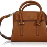 Calvin Klein CK Elevated Satchel Mini, Borsa Donna, Cognac