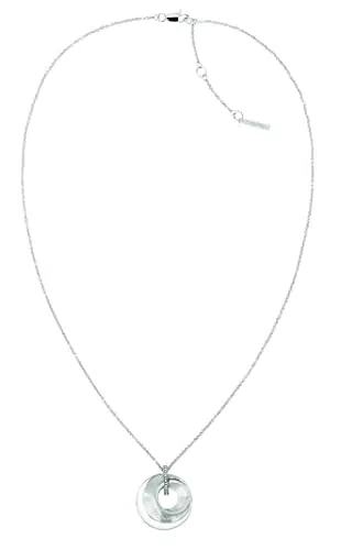 Calvin Klein Collana da Donna, Collezione Playful Circular Shimmer con Cristalli 35000157