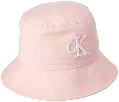 Calvin Klein Jeans Logo Embroidery Bucket Hat Cappello a Falda Larga
