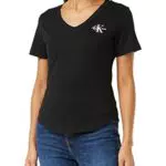 Calvin Klein Jeans Monogram Logo Slim V-Neck Tee T-Shirt