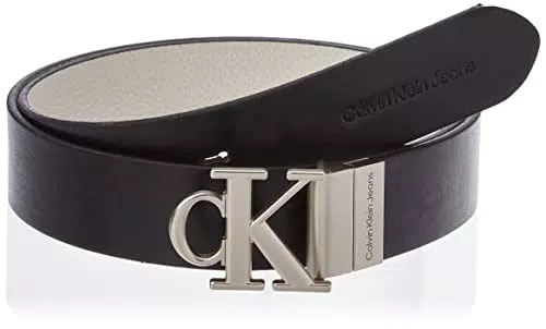 Calvin Klein Jeans Round Mono Plaque Rev Belt 30MM MONOGRAMMA CKJ