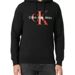 Calvin Klein Jeans Stagionale Monologo Regular Felpa con Cappuccio Maglie Pesanti