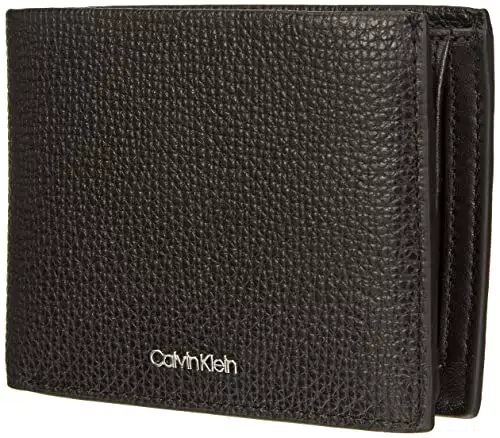 Calvin Klein Minimalismo Trifold 10cc W/Coin, Accessori da Viaggio-Portafogli Tri-Fold Uomo