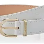 Calvin Klein Cintura Donna CK Must Metal Loop Rnd Belt 2.5 cm in Pelle