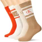 Calvin Klein Socks CKJ Men Sock 4P Sport Logo Tin GIFTBOX CALZINO Equipaggio
