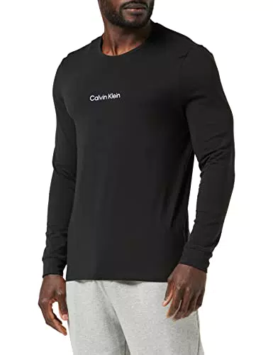 Calvin Klein T-Shirt Uomo L/S Crew Neck Con Scollo Rotondo