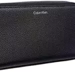 Calvin Klein Warmth XL Long Zip Around, Accessori da Viaggio-Portafogli Tri-Fold Uomochwarz