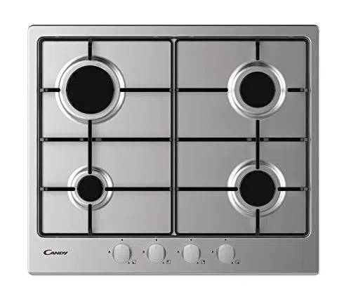 Candy Idea CDOY6GRX Piano Cottura a Gas, 4 Fuochi, Griglie Smaltate
