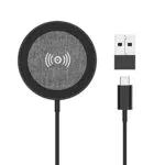 Caricabatterie wireless magneticoecone 15W Max Pad di ricarica wireless veloce Cavo di ricarica da 4 piedi con tipo C e porta USB A compatibile con iPhone 12/12 mini / 12 Pro