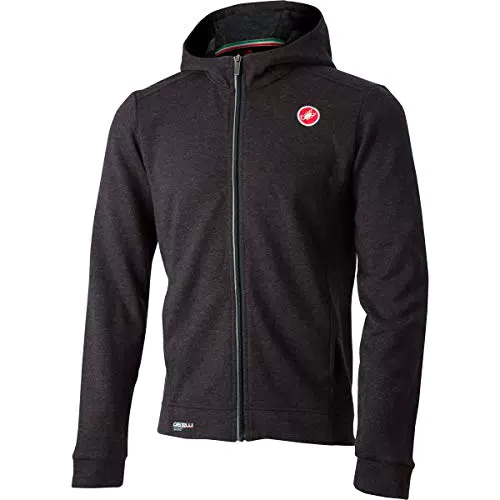 Castelli Milano Full Zip Fleece, Giacca Sportiva Uomoelange Light Black