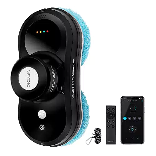 Cecotec Robot Lavavetri con app e telecomando, 4 programmi di pulizia, include 12 panni