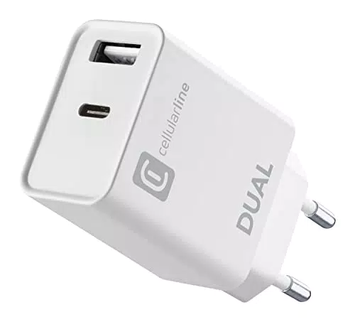 cellularline Dual Charger - iPhone 8 e successivi
