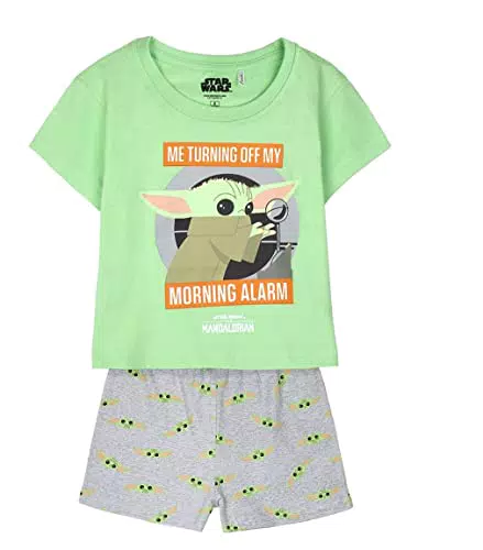 CERDÁ LIFE'S LITTLE MOMENTS Mandalorian, Pigiama di Cotone 100% da 2 Pezzi Set