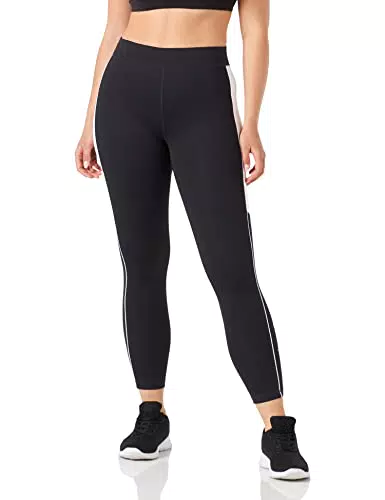 Champion C-Tech -Cropeggings, Donna, Nero/Bianco