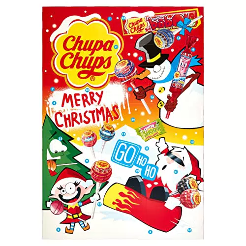 Chupa Chups Calendario dell'Avvento con lecca-lecca e Gomme da Masticare