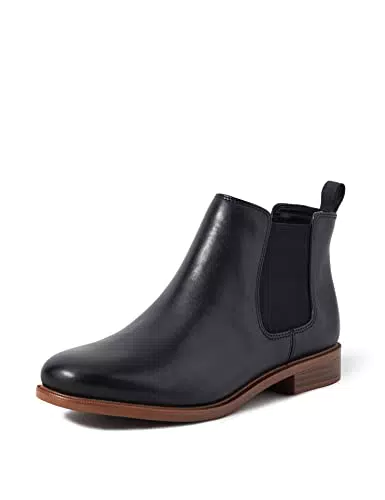 Clarks Taylor Shinetivali Donna, Black Oily Leather