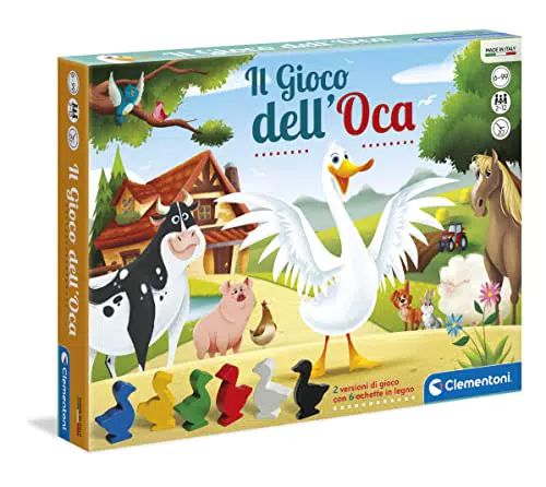 Clementoni - Dell'Oca Gioco Da Tavolo Colore Multicolore