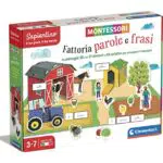 Clementoni- Sapientino Fattoria Parole e Frasi Montessori 3 Anni