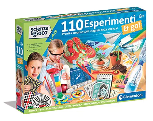 Clementoni Scienza E Gioco Lab Kit Esperimenti Scientifici Per Bambini 8+ Anni