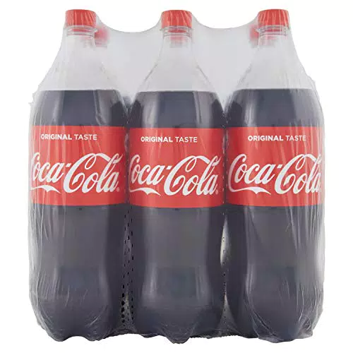 Coca-Cola Original Taste 6 Bottiglie da 1.5 L, Tutto il Gusto Originale di Coca-Cola in bottiglia PET 100% Riciclabile