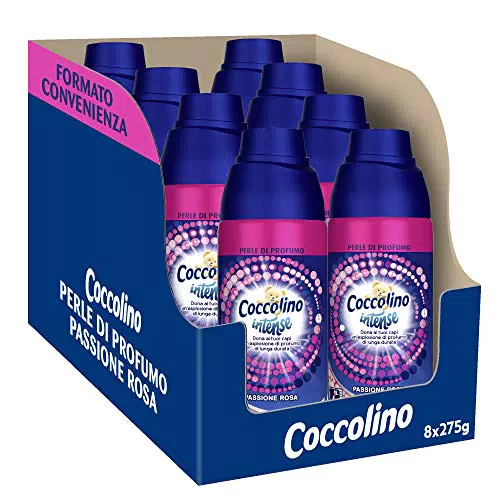 Coccolino Intense Perle di Profumo Passione Rosa, Pacco da 8 x 275 g