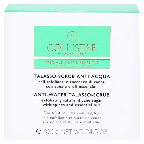 Collistar Talasso Scrub Anti-Acqua, scrub Corpo con Oli Vegetali per Una Pelle Morbida ed Elastica ai sali Marini e Zucchero di Canna per un'azione Rivitalizzante