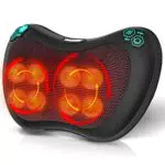 Cuscini per Massaggi Elettrici Cuscino Massaggiante Shiatsu per 3 Velocita con Cambio di Direzione e 8 Nodi di Massaggio per Collo dei Rilassarsi Muscolare Adatto a Casa Ufficio Come Regalo