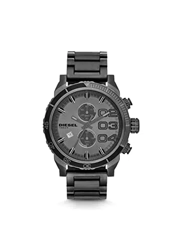 Diesel Orologio da Uomo in Acciaio Inossidabile con Cronografo, Grigio (Scuro)