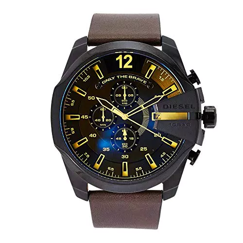 Diesel Orologio da Uomo, misura Cassa 51 mm in acciaio inossidabile, blu