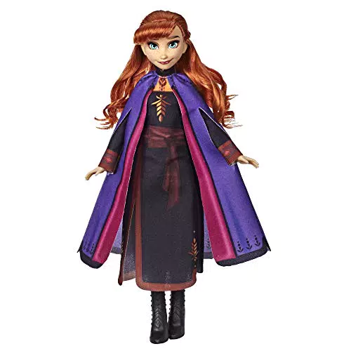 Disney Frozen 2 - Anna, Fashion Doll con Capelli Lunghi e Abito Blu