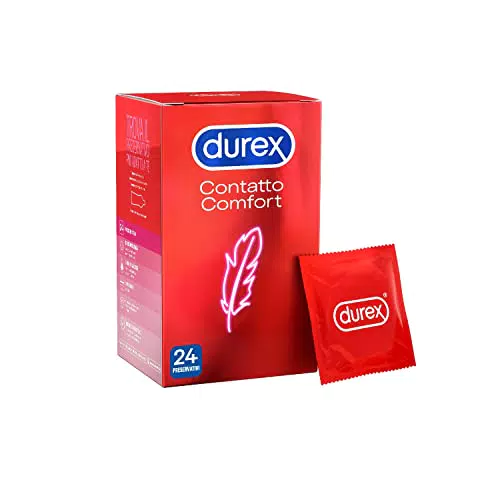 Durex Contatto Comfort Preservativi Sottili ad ottima Sensibilità