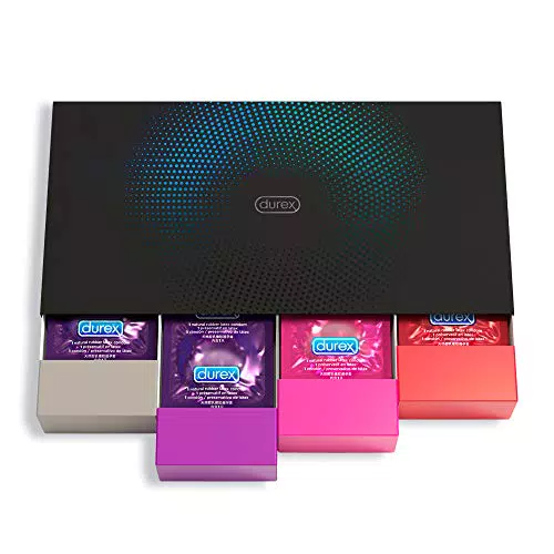 Durex Fun Explosion Mix di Preservativi Sottili, Con Rilievi e Nervature e Aromatizzati