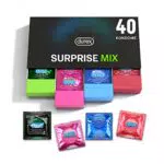 Durex Surprise Me Kit di Preservativi Assortitiottili e con Rilievi e Nervature