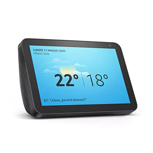 Echo Show 8, Ricondizionato Certificato, Tessuto antracite Schermo intelligente HD da 8” con Alexa